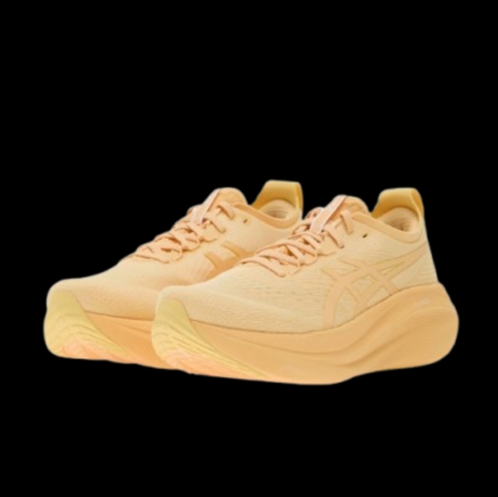 ASICS Gel-Nimbus 27 Running Mens Light Orange Pale Yellow